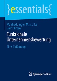 Abbildung von: Funktionale Unternehmensbewertung - Springer Gabler