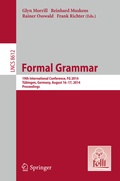 Cover: Formal Grammar - Springer