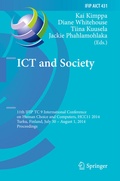 Cover: ICT and Society - Springer