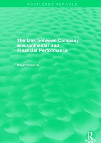 Enlarge image Cover: The Link Between Company Environmental and Financial Performance (Routledge Revivals) - Routledge