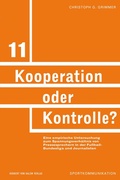 Cover: Kooperation oder Kontrolle? - Herbert von Halem Verlag