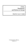 Cover: Crime, Punishment, and Reform in Europe - Praeger Publishers Inc