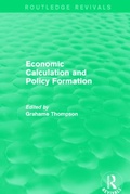 Cover: Economic Calculations and Policy Formation (Routledge Revivals) - Routledge