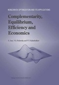 Cover: Complementarity, Equilibrium, Efficiency and Economics - Springer
