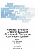 Cover: Nonlinear Evolution of Spatio-Temporal Structures in Dissipative Continuous Systems - Springer
