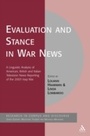 Cover: Evaluation and Stance in War News - Bloomsbury Continuum