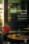 Cover: English Historical Syntax - Routledge