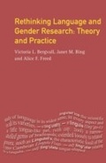 Cover: Rethinking Language and Gender Research - Routledge