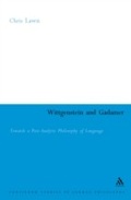 Cover: Wittgenstein and Gadamer - Continuum Publishing Corporation