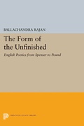 Cover: The Form of the Unfinished - Princeton University Press