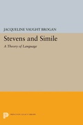 Cover: Stevens and Simile - Princeton University Press