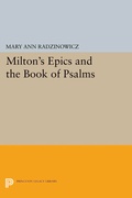 Cover: Milton's Epics and the Book of Psalms - Princeton University Press