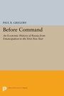 Cover: Before Command - Princeton University Press