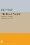 Cover: "To Be an Author" - Princeton University Press