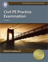 Abbildung von: Civil PE Practice Examination - PROFESSIONAL PUBLICATIONS INC