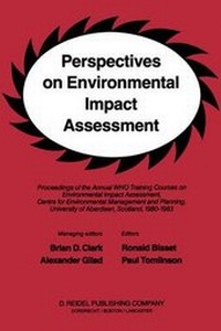 Enlarge image Cover: Perspectives on Environmental Impact Assessment - Springer