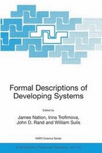 Enlarge image Cover: Formal Descriptions of Developing Systems - Springer