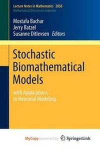 Enlarge image Cover: Stochastic Biomathematical Models - Springer