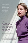 Cover: Barbara Johnson Reader - Duke University Press Books