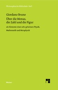 Cover: &Uuml;ber die Monas, die Zahl und die Figur - Meiner