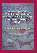 Cover: Proceedings of the 44th Congress of the International Society of Applied Ethology (ISAE) - Wageningen Academic Publishers