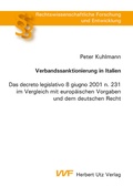 Cover: Verbandssanktionierung in Italien - utzverlag
