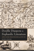 Cover: Double Diaspora in Sephardic Literature - Indiana University Press
