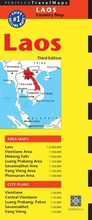 Cover: Laos Travel Map Third Edition - Periplus Editions