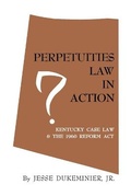 Cover: Perpetuities Law in Action - The University Press of Kentucky