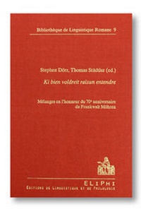 Abbildung von: Ki bien voldreit raisun entendre. - Editions de Linguistique et de Philologie - Société de Linguistique Romane
