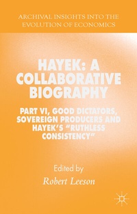 Abbildung von: Hayek: A Collaborative Biography - Palgrave Macmillan