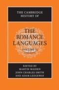 Cover: The Cambridge History of the Romance Languages: Volume 2, Contexts - Cambridge University Press