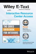 Cover: The Codes Guidebook for Interiors, 6e Wiley E-Text Folder and Interactive Resource Center Access Card - Wiley