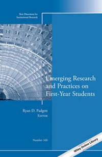 Enlarge image Cover: Emerging Research and Practices on First-Year Students - Wiley
