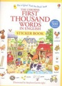 Cover: First Thousand Words in English Sticker Book - Usborne Publishing Ltd