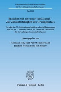Abbildung von: Brauchen wir eine neue Verfassung? - Zur Zukunftsfähigkeit des Grundgesetzes - fibre