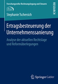 Abbildung von: Ertragsbesteuerung der Unternehmenssanierung - Springer Gabler
