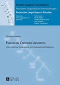 Cover: Evaluating Cartesian Linguistics - Peter Lang Verlag