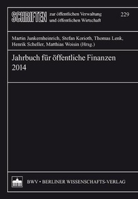 Bild vergrößern Bild: Jahrbuch für öffentliche Finanzen (2014) - Berliner Wissenschafts-Verlag