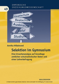 Abbildung von: Selektion im Gymnasium - Waxmann Verlag GmbH