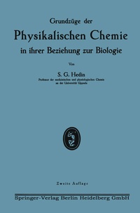 Abbildung von: Grundzüge der Physikalischen Chemie in ihrer Beziehung zur Biologie - J.F. Bergmann-Verlag