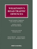 Cover: Wilkinson's Road Traffic Offences 2nd Supplement - Sweet & Maxwell