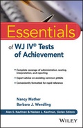 Cover: Essentials of WJ IV Tests of Achievement - Wiley