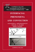 Cover: Interfacial Phenomena and Convection - Chapman & Hall/CRC