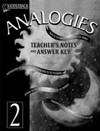 Enlarge image Cover: Analogies 2 Teacher's Notes and Answer Key - Saddleback Educational Publishing, Inc.