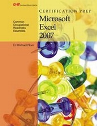 Abbildung von: Certification Prep Microsoft Excel 2007 - Goodheart-Wilcox Publisher