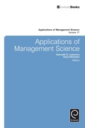 Cover: Applications of Management Science - Emerald Publishing Limited