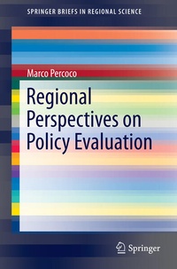 Enlarge image Cover: Regional Perspectives on Policy Evaluation - Springer
