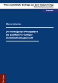 Cover: Die verm&ouml;gende Privatperson als qualifizierter Anleger im Kollektivanlagenrecht - Tectum Wissenschaftsverlag