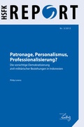 Cover: Patronage, Personalismus, Professionalisierung? - PRIF - Leibniz-Institut f&uuml;r Friedens- und Konfliktforschung